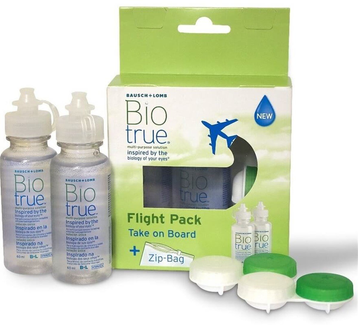 Biotrue Biotrue Lens Solüsyonu Uçuş Paketi (2 x 60 ml)