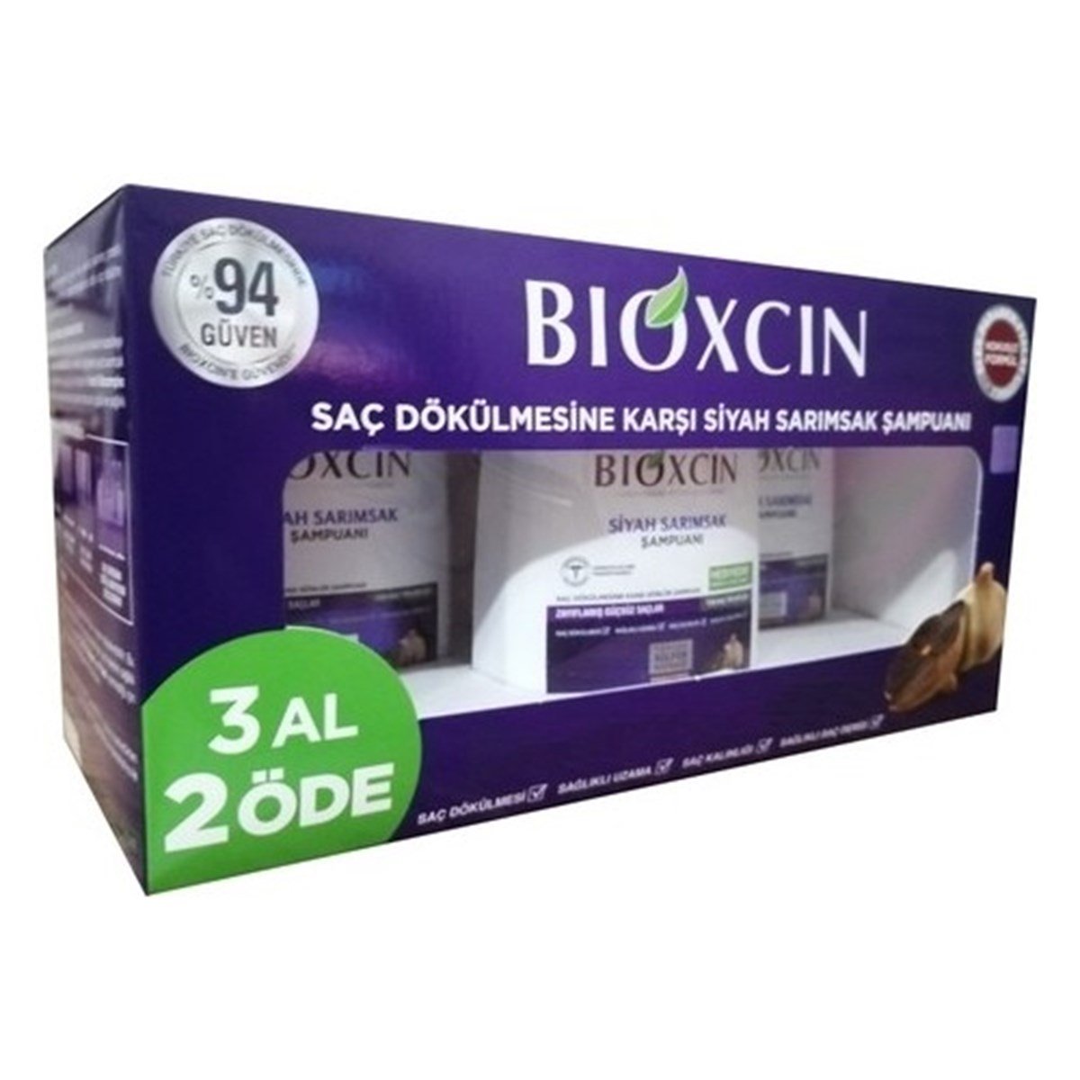 BioxcinBioxcin Siyah Sarımsak Şampuanı 3 al 2 öde (3x300ml)