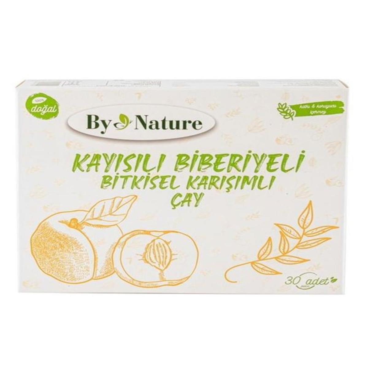Bynature Bynature Kayısılı Biberiyeli Bitkisel Karışımlı Çay 30'lu
