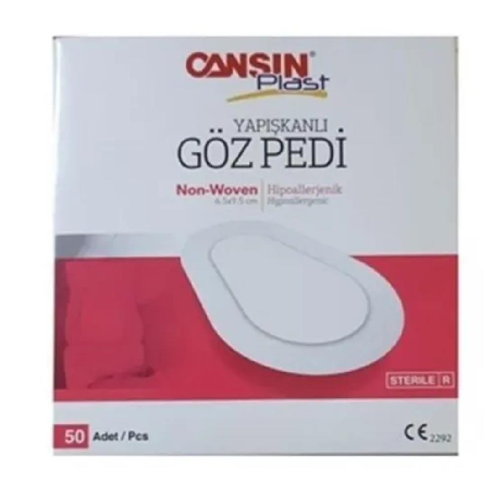 Cansın Cansın Plast Yapışkanlı Göz Pedi 6,5x9,5 cm 50'li