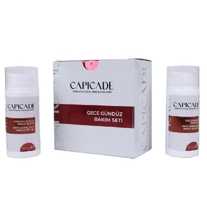 Capicade Capicade Gece Gündüz Bakim Seti - Gece Serumu 30 ml + Gündüz Kremi 30 ml