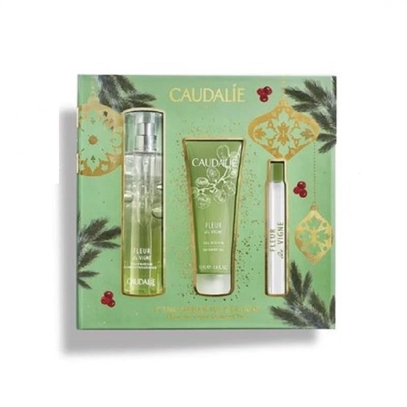 Caudalie Caudalie Fleur Vigne Set 2021 - Parfüm 50 ml + Duş Jeli 50 ml + Fleur Vigne Roll-On 10 ml