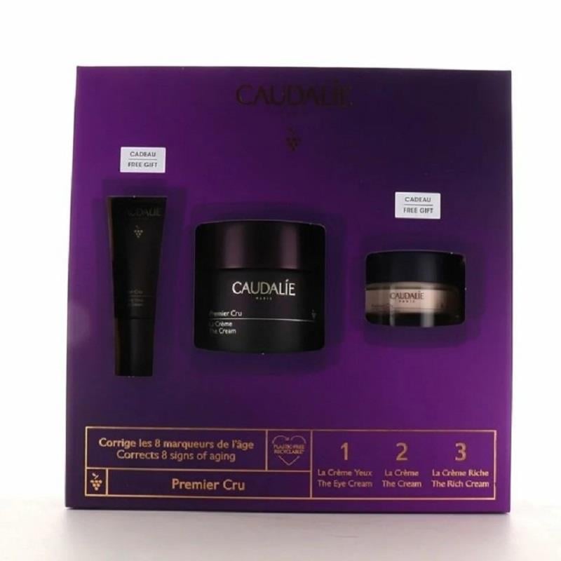 Caudalie Caudalie Premier Cru Anti Aging Set 2022 - Göz Çevresi Krem 5 ml + Serum 10 ml + Bakım Kremi 15 ml