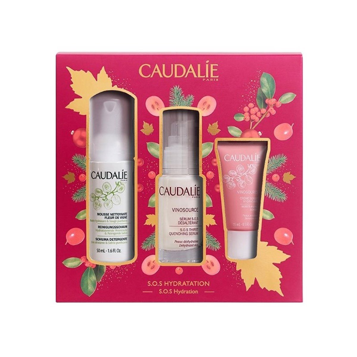 CaudalieCaudalie Vinosource S.O.S Serum Set 2020