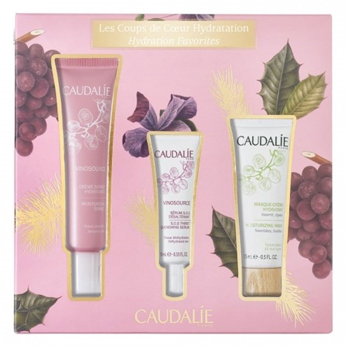 CaudalieCaudalie Vinosource Sorbet Set ( Hassas Ciltler İçin Nemlendirici Bakım Kremi & S.O.S. Nem Serumu &