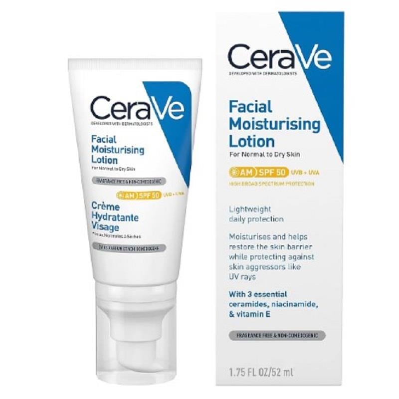 Cerave Cerave Yüz Nemlendirici Normal & Kuruya Dönük Ciltler için Krem 52 ml