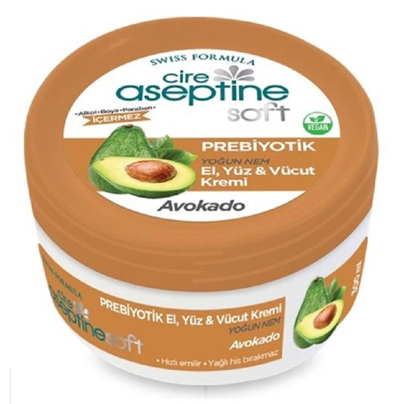 Cire Aseptine Cire Aseptine Soft Prebiyotik Avokado El Yüz ve Vücut Kremi 300 ml
