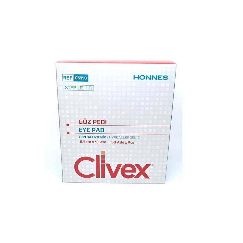 Clivex Clivex Yetişkin Hipoalerjenik Göz Pedi 6,5 x 9,5cm 50'li