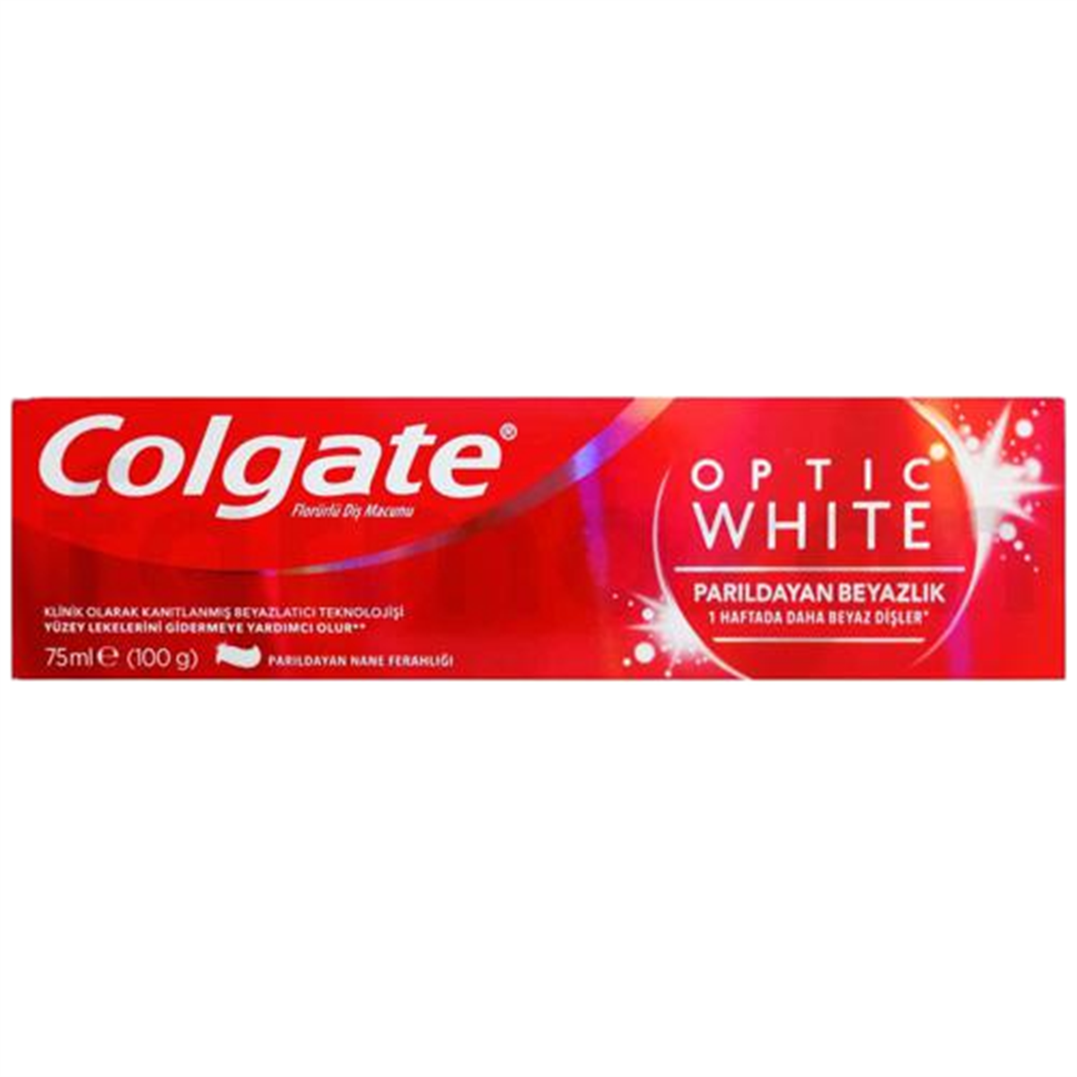 COLGATE Colgate Optic White Parıldayan Beyazlık Diş Macunu 75 ml