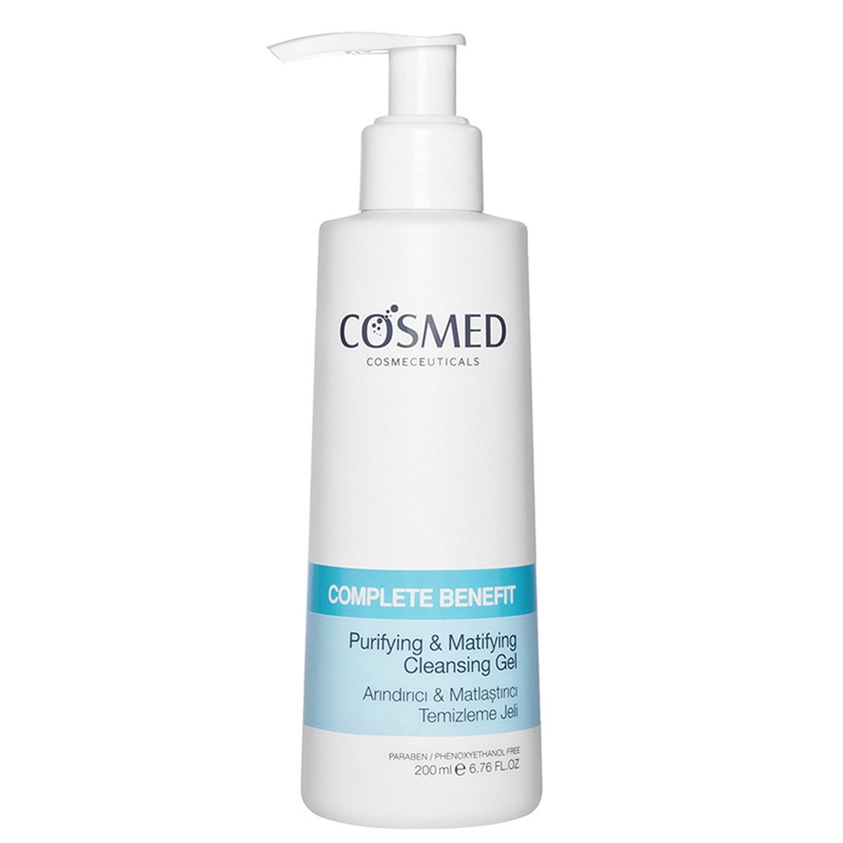 Cosmed Cosmed Complete Benefit Arındırıcı Matlaştırıcı Temizleme jeli 200 ml