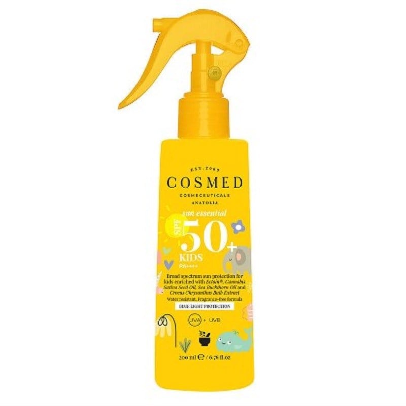 Cosmed Sun Essential Kids SPF50 Çocuk Güneş Koruyucu Sprey Losyon - Yeni Nesil Filtreler