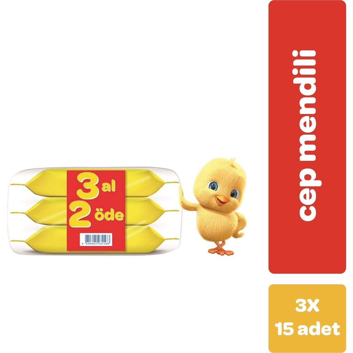 DalinDalin Temizleme Mendili 56'lı 3 Al 2 Öde Etiket Kapak