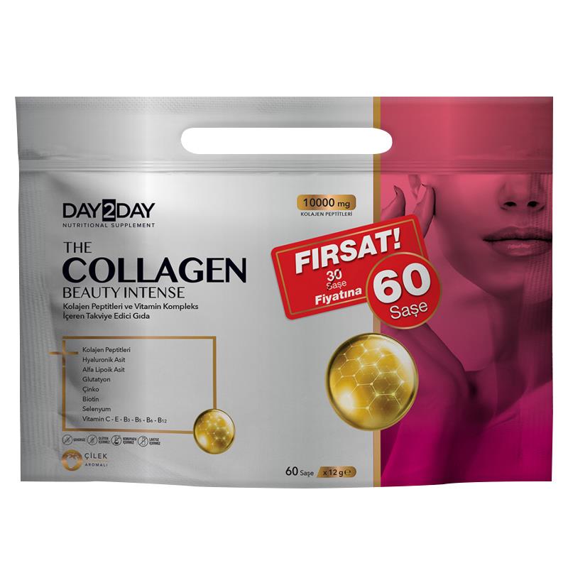 Day2Day Day2Day The Collagen Beauty Intense Çilek Aromalı 60 Saşe