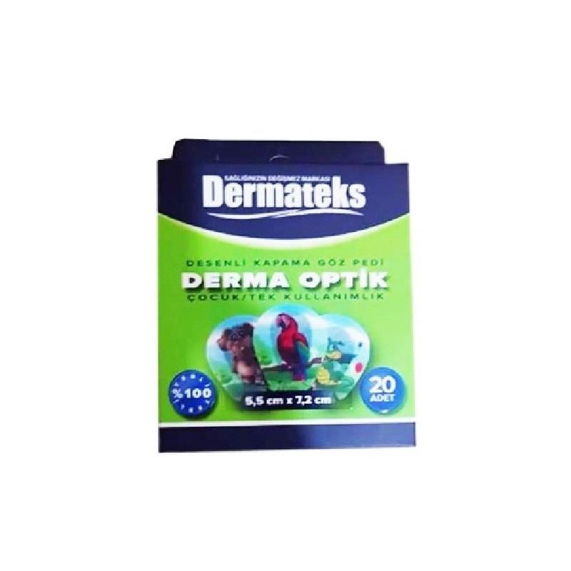 Dermateks Dermateks Desenli Göz Pedi Derma Optik Çocuk 5,5cm x 7,2cm - 20 Adet