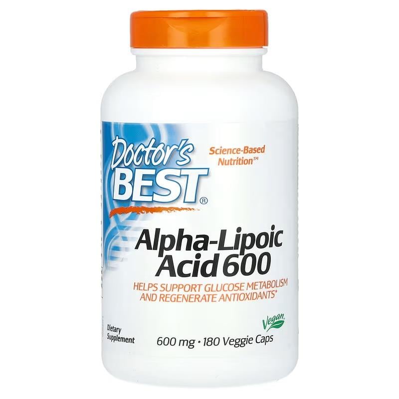 Doctor's Best Doctor's Best Alpha Lipoic Acid 600 mg 180 Veggie Kapsül