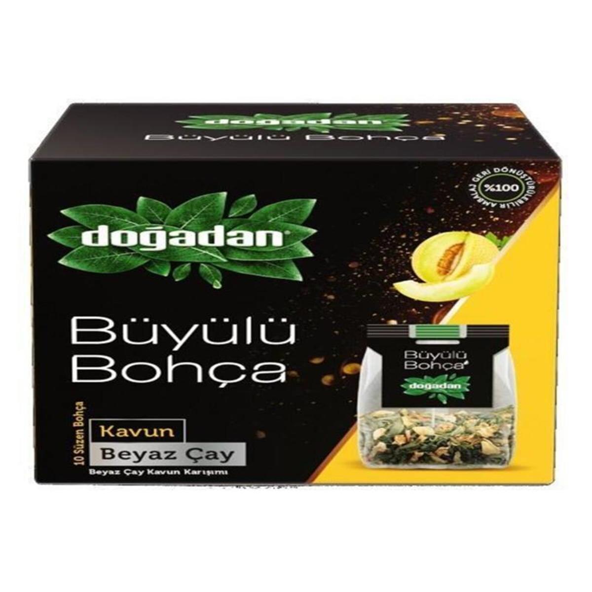 Doğadan Doğadan Büyülü Bohça Beyaz Çay Kavun 10 Bohça