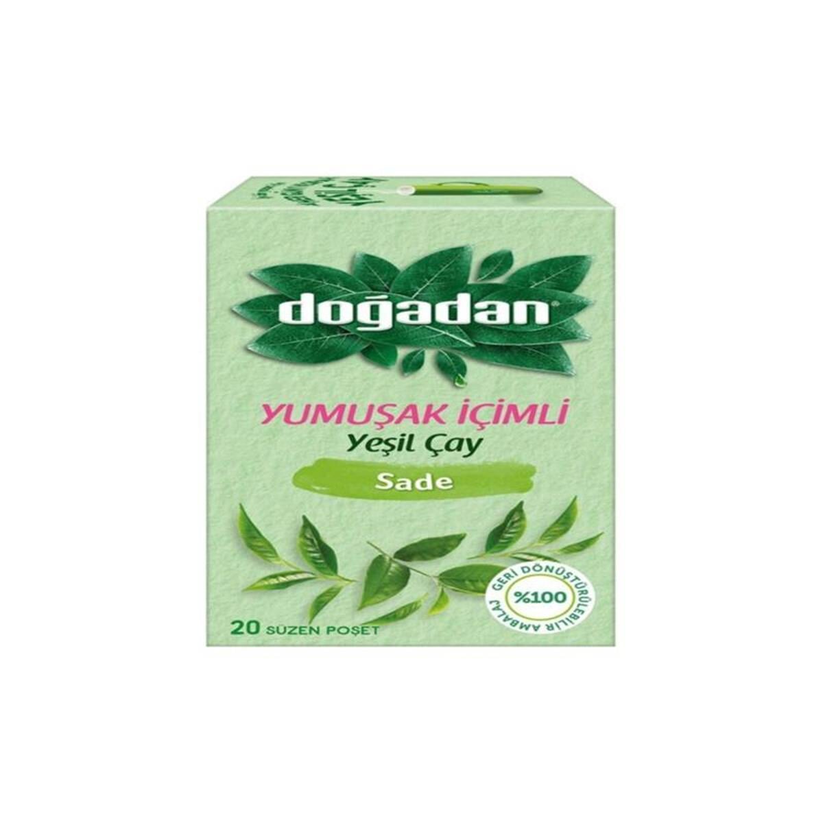 Doğadan Doğadan Yumuşak İçimli Yeşil Çay 20'li