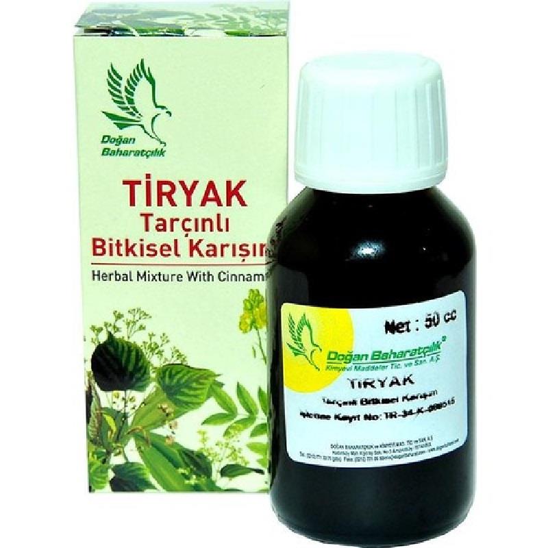 Doğan Baharatçılık Doğan Baharatçılık Tiryak Tarçınlı Bitkisel Karışım 50 cc