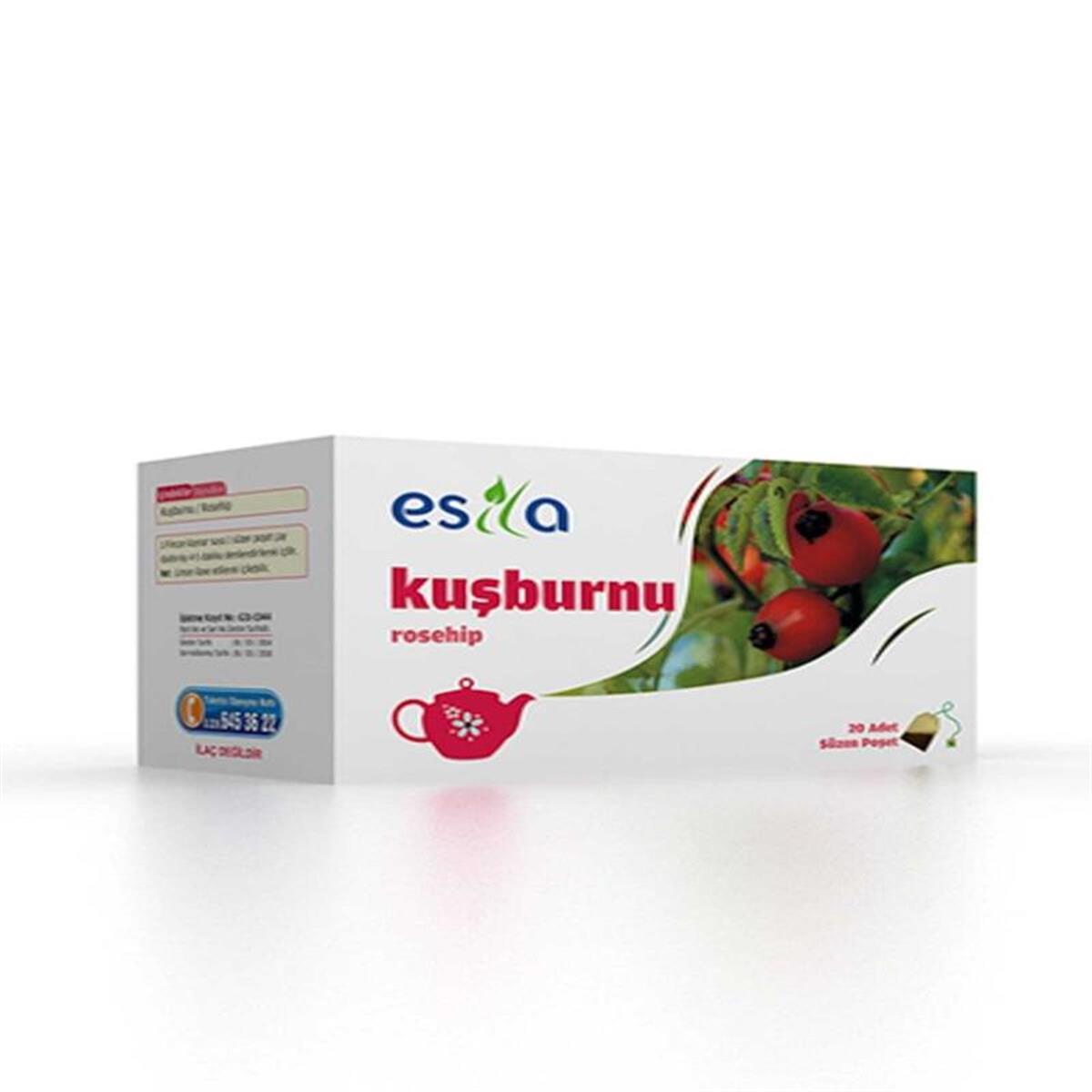 Esila Esila Kuşburnu Çayı Süzen Poşet 20'li
