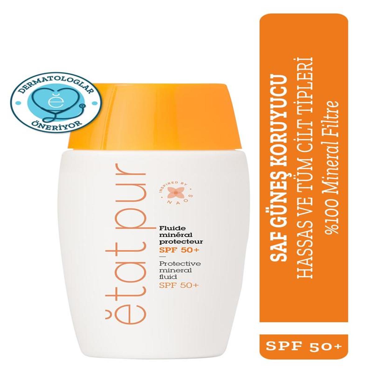 Etat Pur Etat Pur Fluide Mineral Güneş Kremi SPF50 40 ml