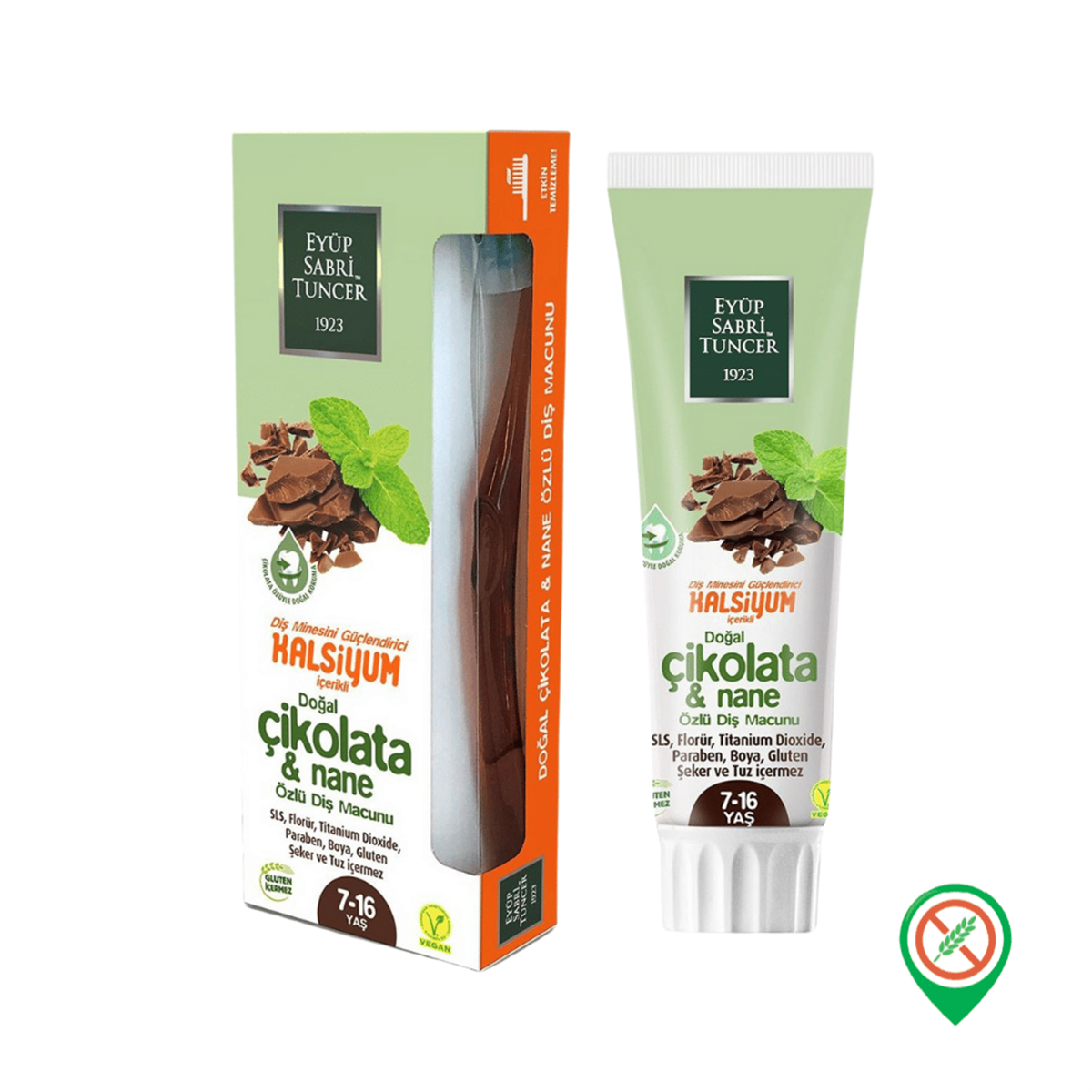 Eyüp Sabri Tuncer Eyüp Sabri Tuncer Diş Macunu Doğal Çikolata & Nane Özlü 7-16 Yaş 75 ml