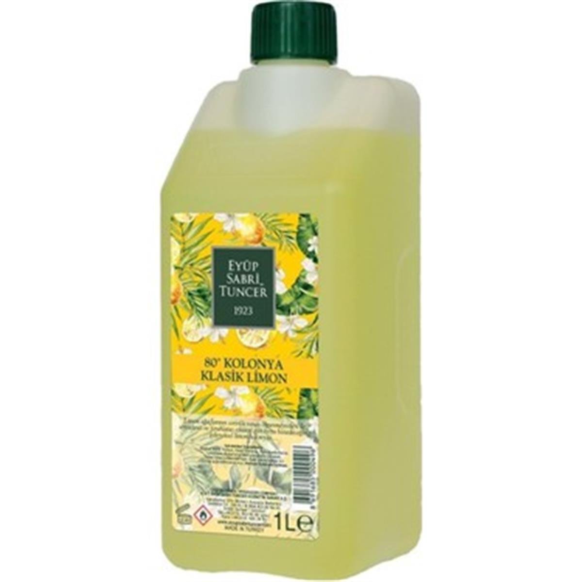 Eyüp Sabri Tuncer Eyüp Sabri Tuncer Klasik Limon Kolonyası 1 lt - Koruma Kilitli Kapak