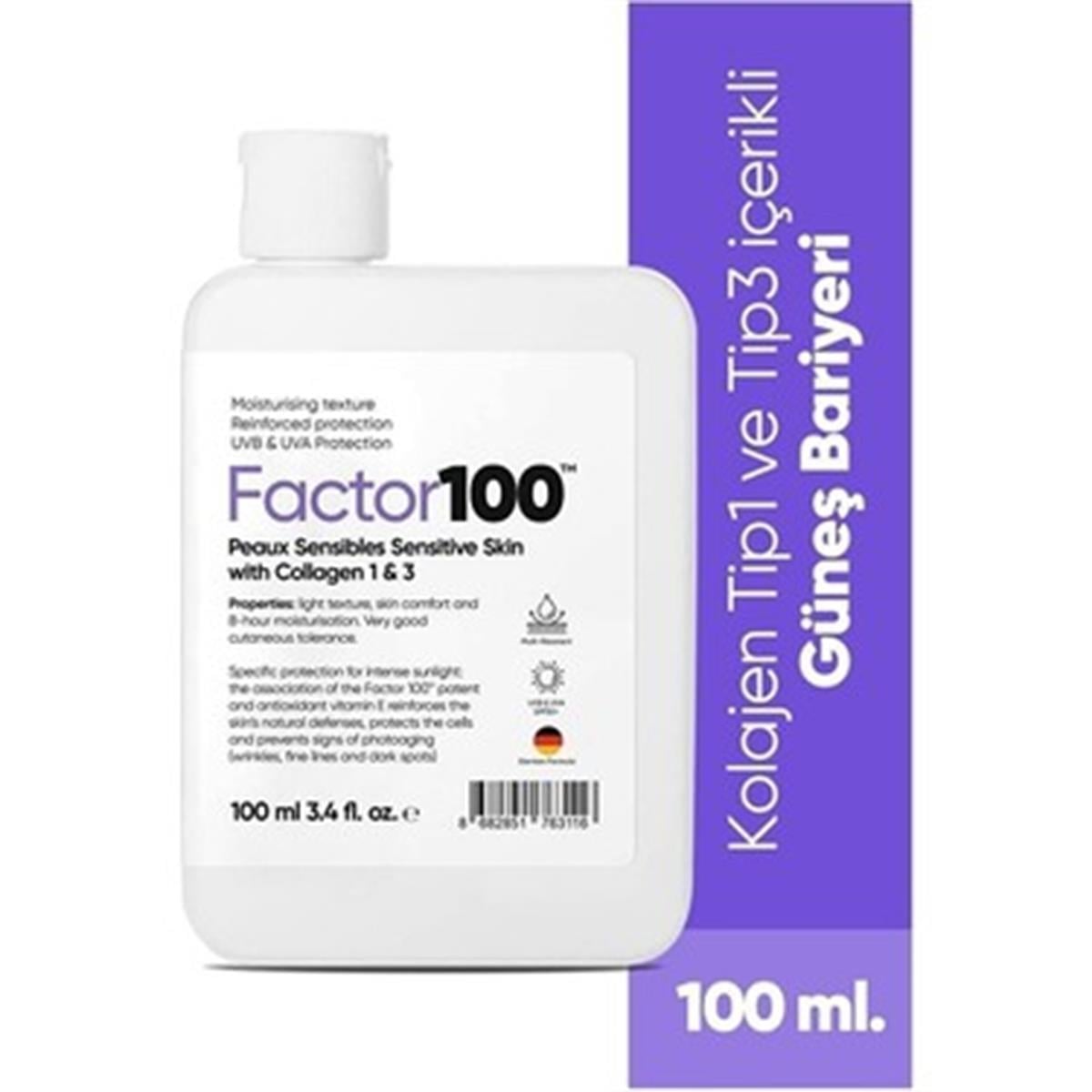 Factor Factor100 Güneş Kremi SPF50+ 100 ml
