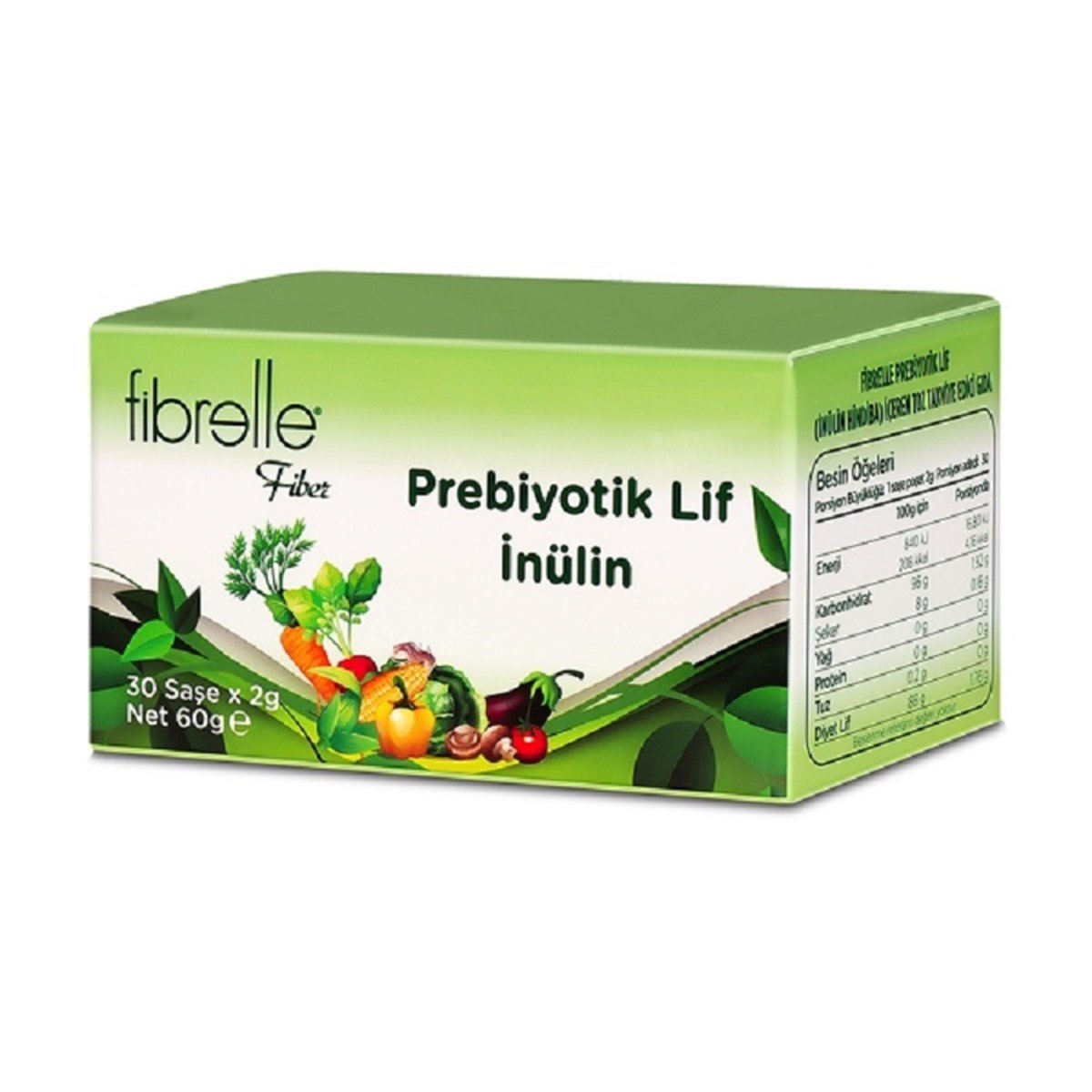 FİBRELLE Fibrelle Fiber Prebiotik Lif 30 Saşe
