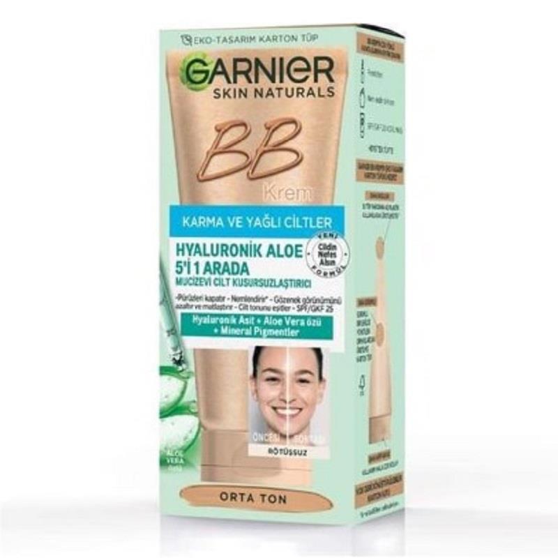 Garnier Garnier Hyaluronik Aloe Oil Free BB Krem 50 ml - Orta Ton
