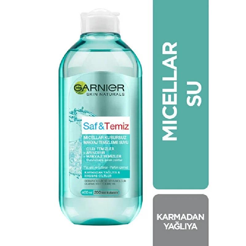 Garnier Garnier Skin Naturals Saf ve Temiz Makyaj Temizleme Suyu 400 ml