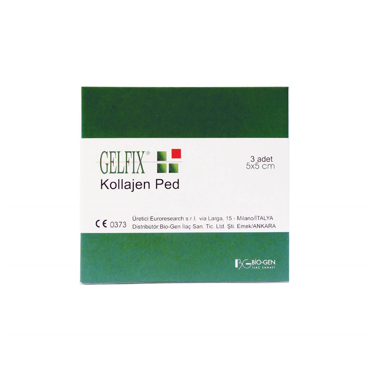 Gelfix Gelfix Kollodial Gümüş Suyu İçeren 5x5 Kollajen Ped 3 Adet