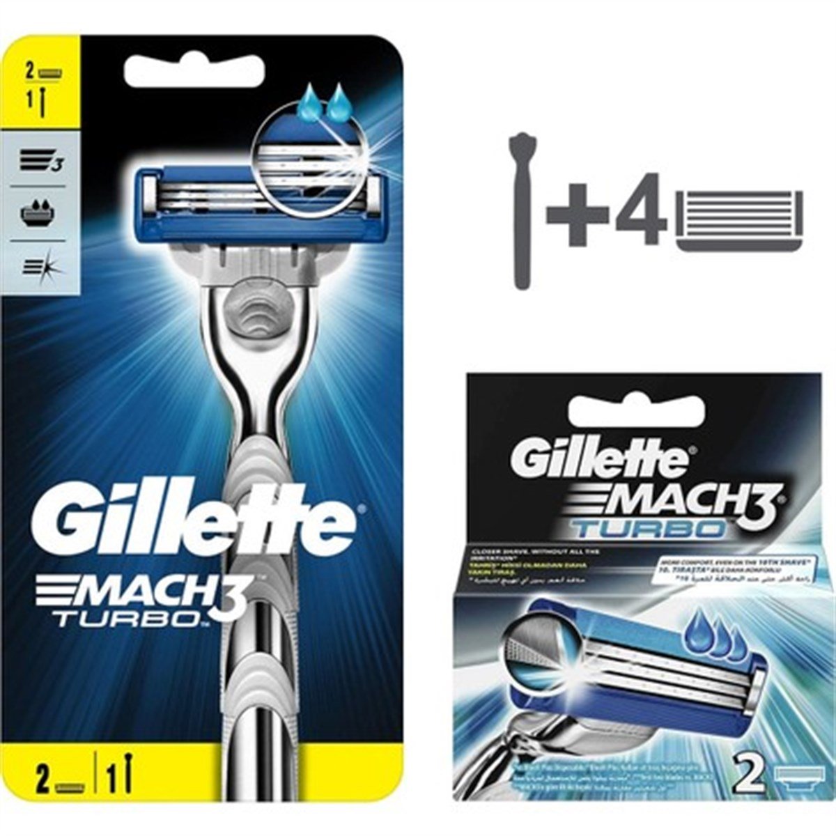 GILLETTE MACH3 MAKINA 4 LU YEDEK