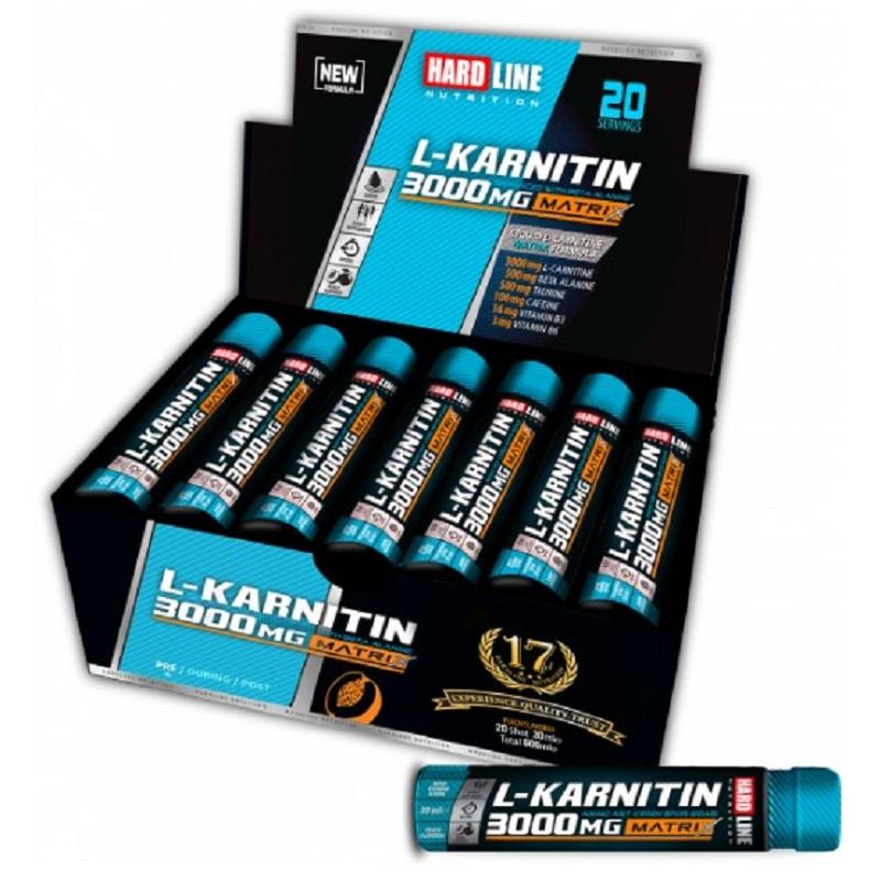 Hardline Nutrition Hardline Nutrition L-Carnitine Şeftali Aromalı 3000 mg 20 Adet