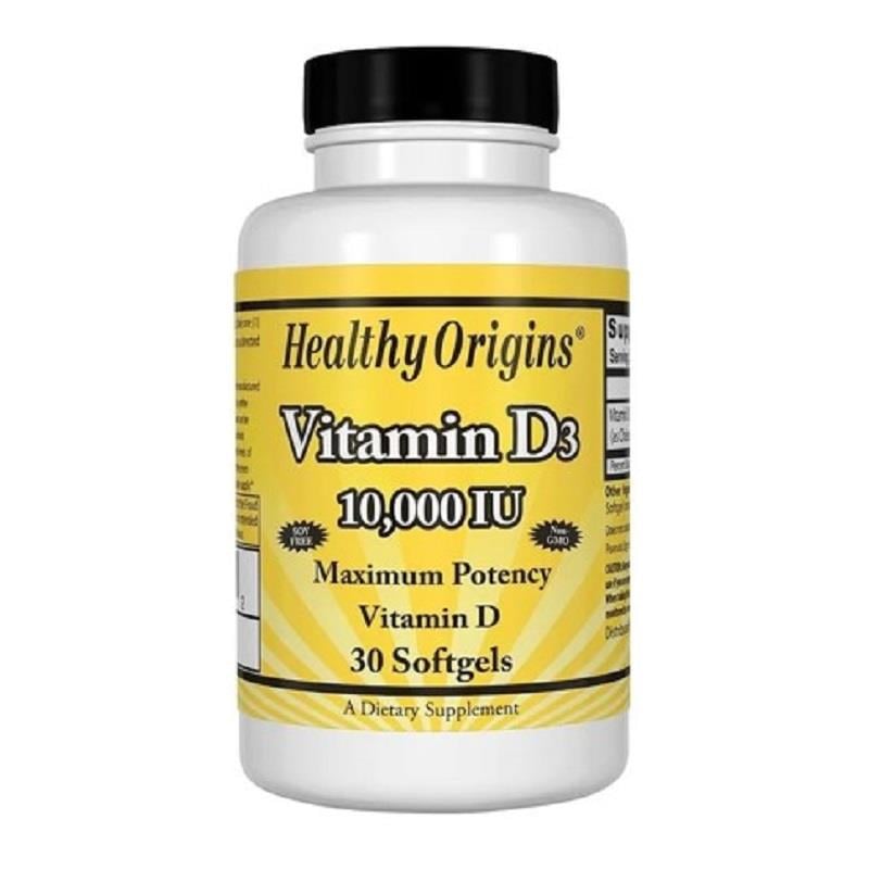 Healthy Origins Healthy Origins Vitamin D3 10000 IU 30 Kapsül