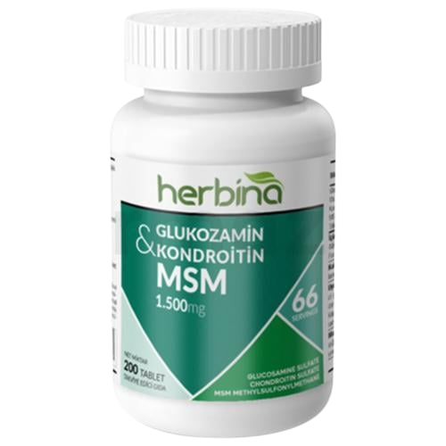 Herbina Herbina Glucosamine & Chondroitin & MSM 1500 mg 200 Tablet