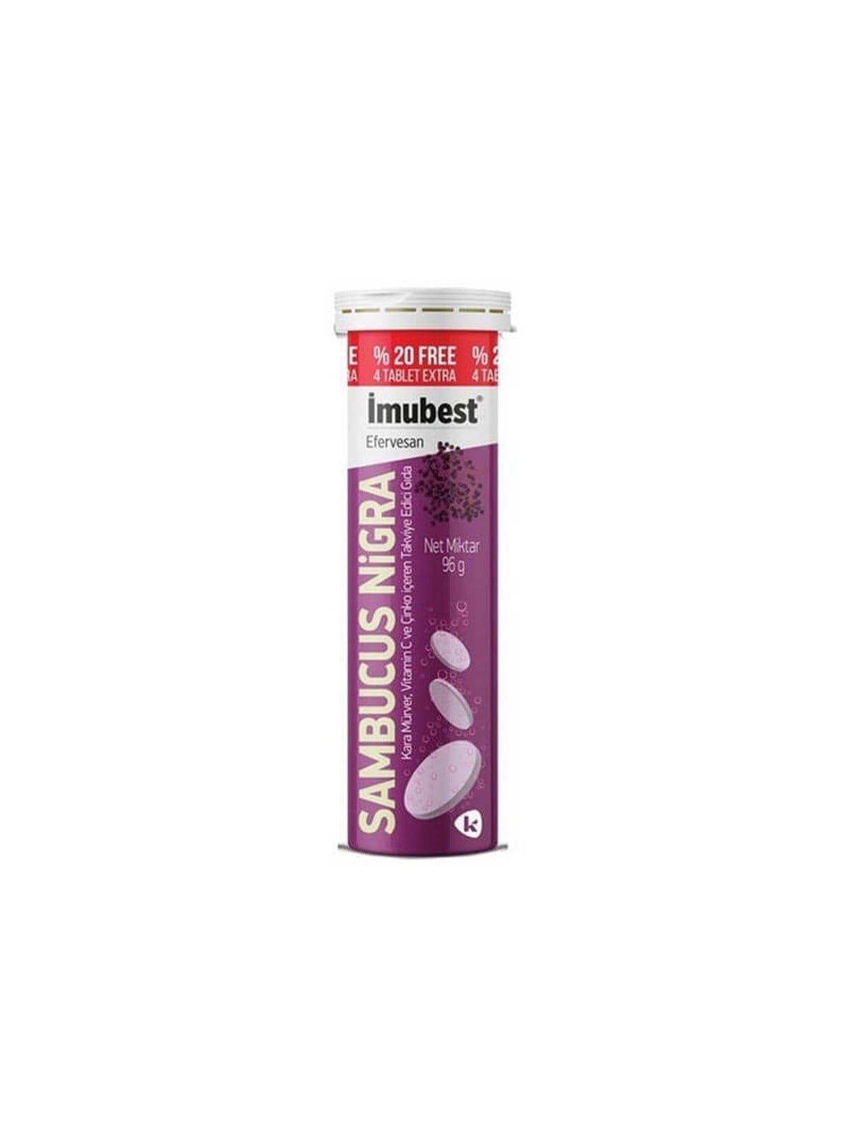 Imubest İmubest Sambucus Nigra & Vitamin C & Çinko 24 Efervesan Tablet