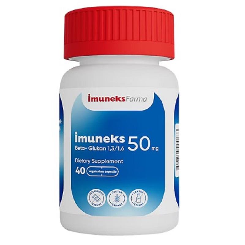 İmuneks İmuneks Beta Glucan 1,3/1,6 50 mg 40 Kapsül