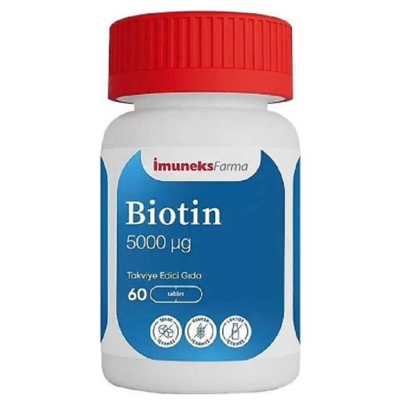 İmuneks İmuneks Farma Biotin 5000 mcg 60 Tablet