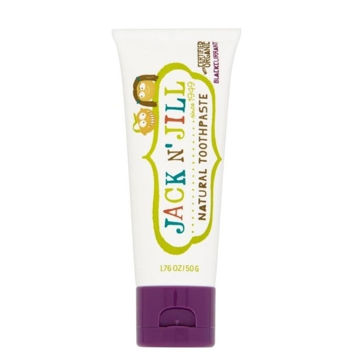 Jack And Jill Jack and Jill Natural Toothpaste Blackcurrant 50 gr ( Frenk Üzümü Aromali Diş Macunu )