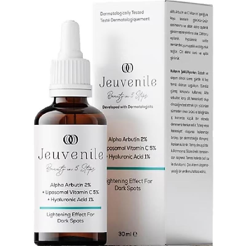 Jeuvenile Jeuvenile Alpha Arbutin %2 + Liposomal Vitamin C %5 + Hyaluronic Acid %1 Leke Karşıtı Serum 30 ml