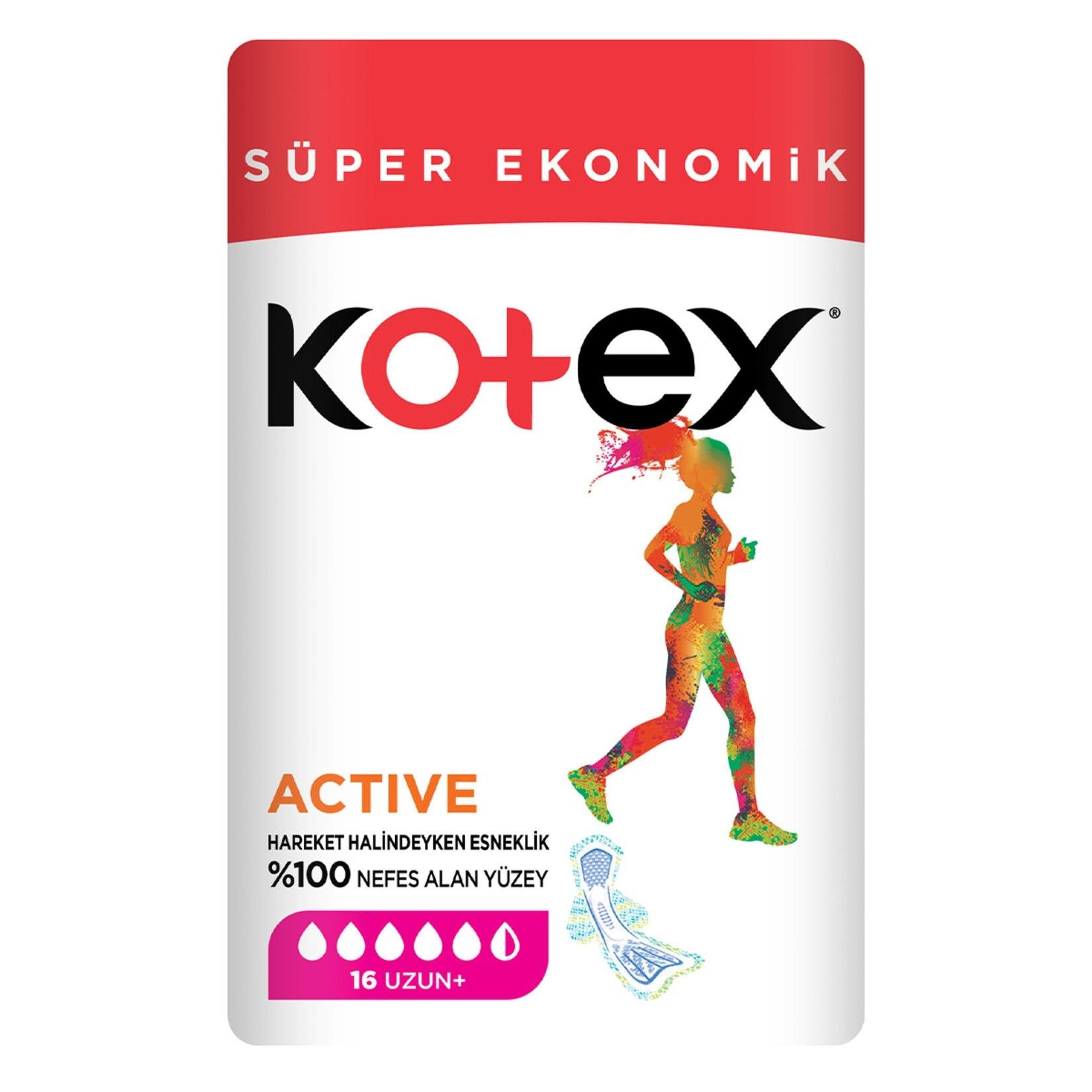 Kotex Kotex Active Süper Ekonomik Uzun 16'lı