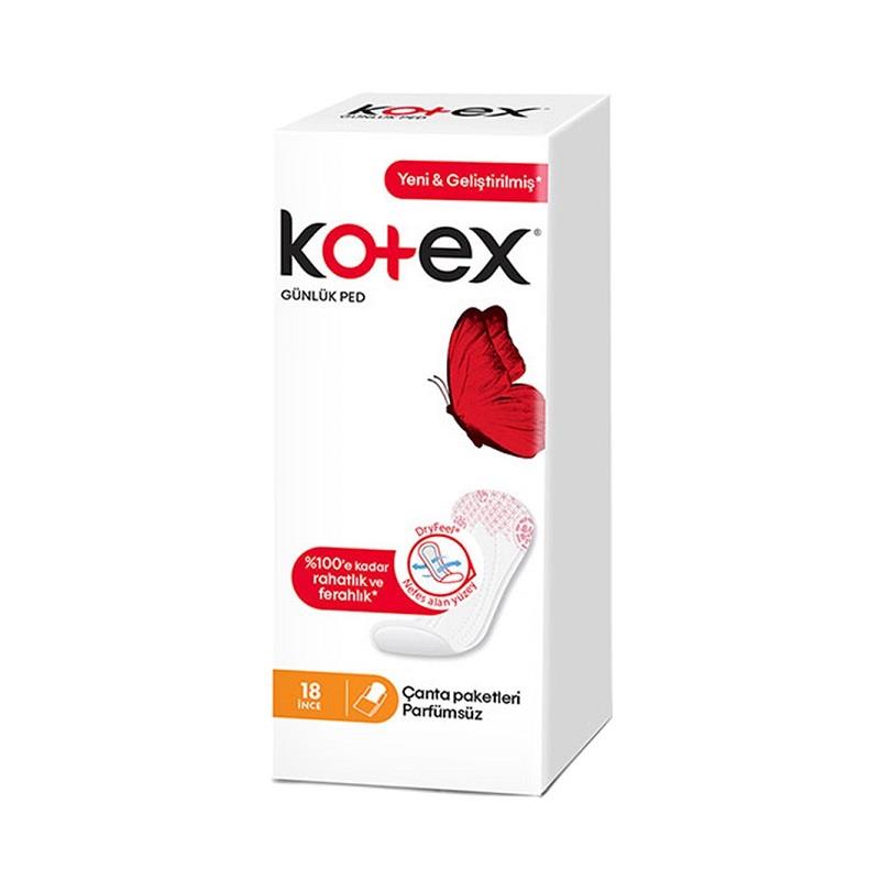 Kotex Kotex Günlük Ped Parfümsüz 18'li