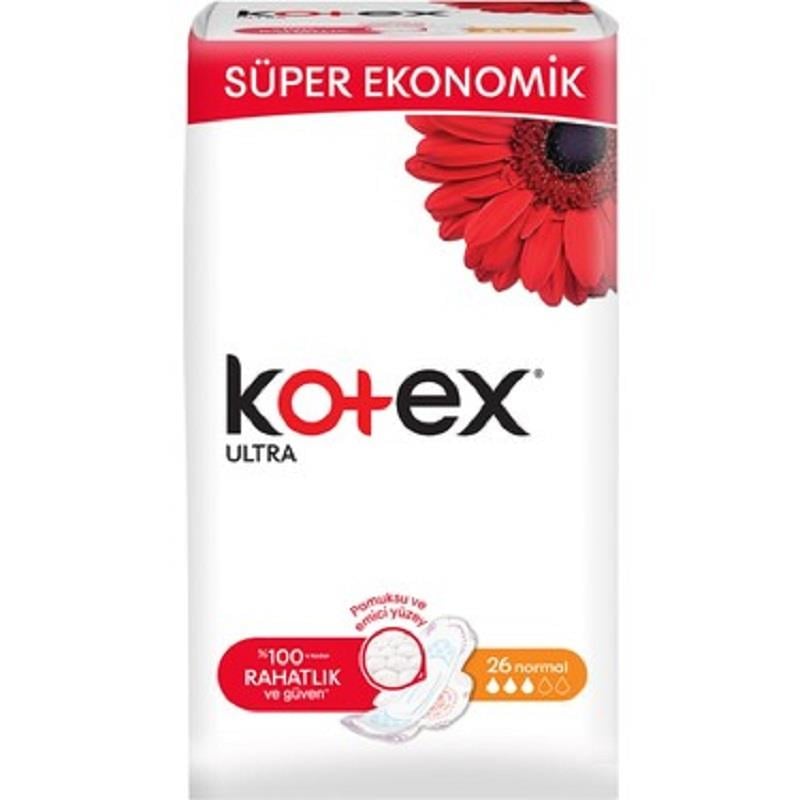 Kotex Kotex Ultra Kanatlı Normal 26'lı