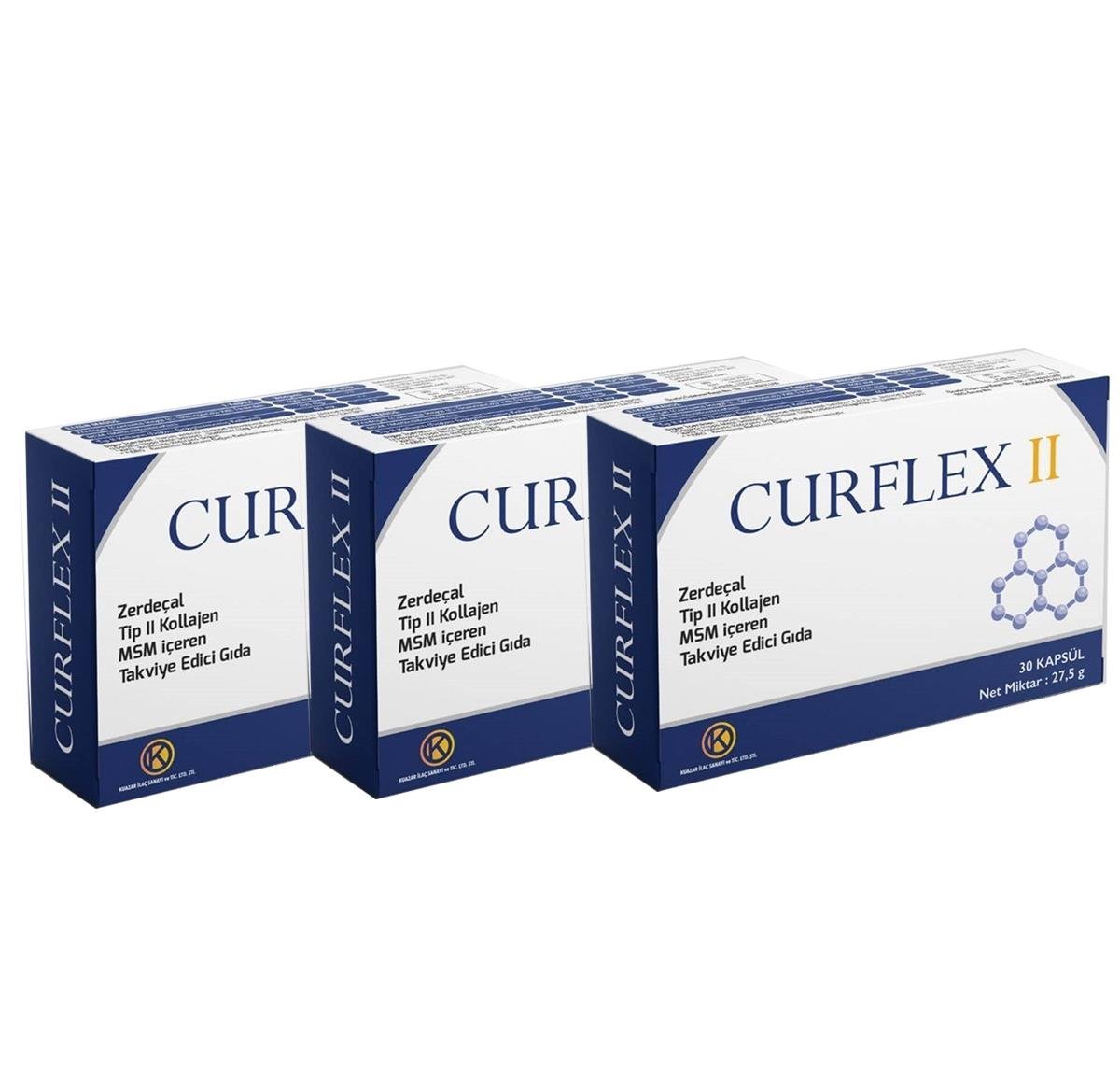 Kuazar İlaç Curflex II 30 Kapsül - 3'lü