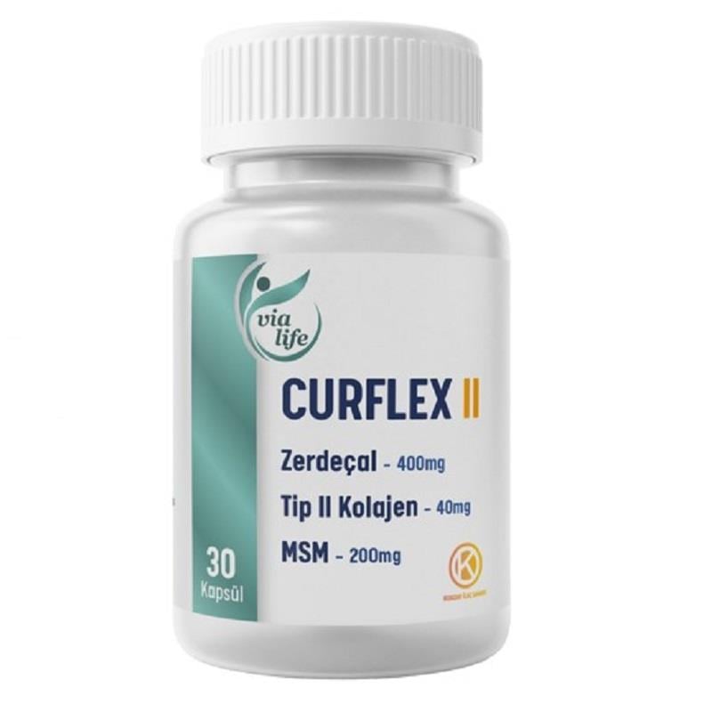 Kuazar İlaç Curflex II Tip 2 Kolajen, Zerdeçal 30 Kapsül