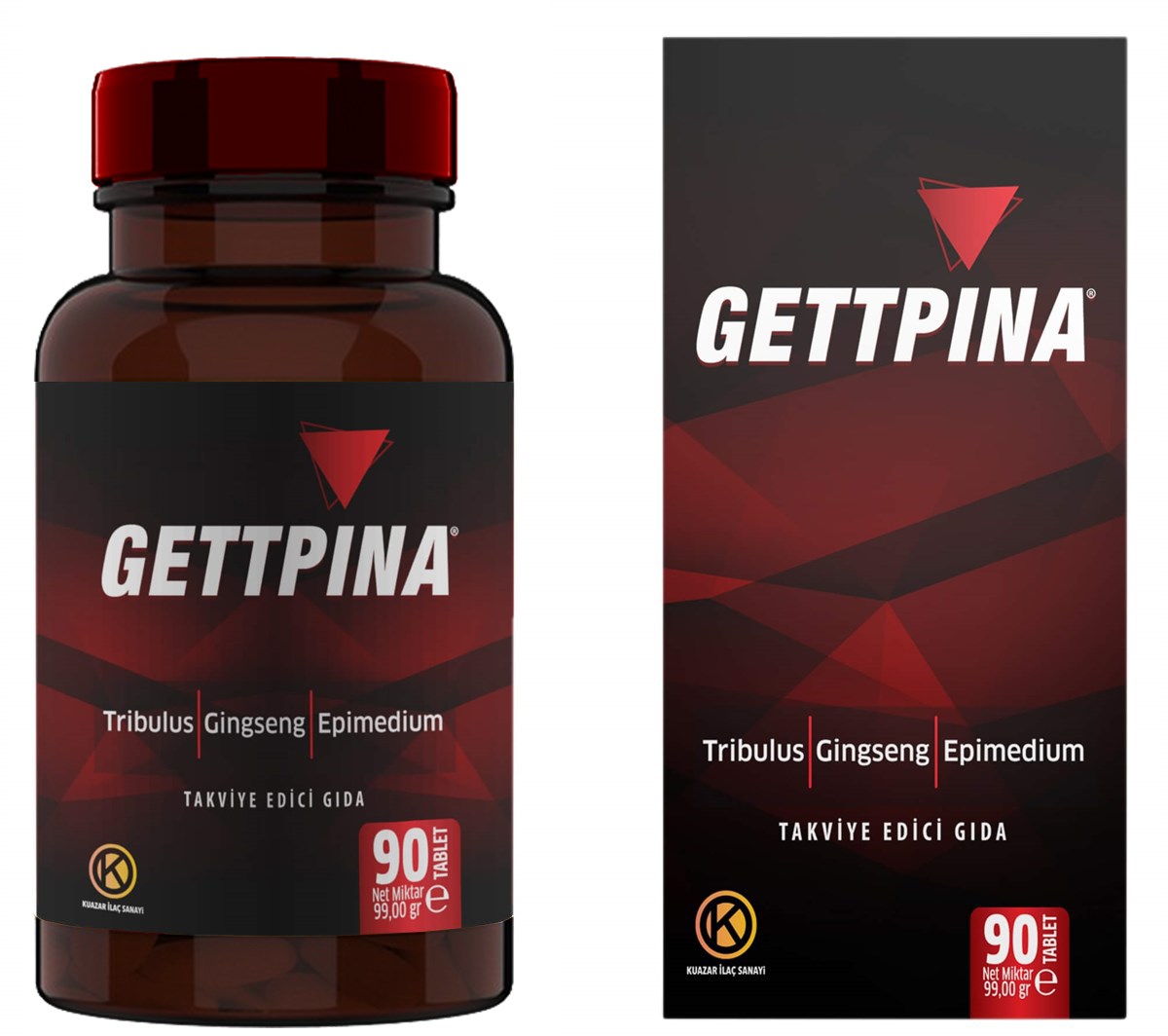 Gettpina - Tribulus, Gingseng ve Epimedium içeren Gıda Takviyesi 90 Tablet  DepoEczanem.com