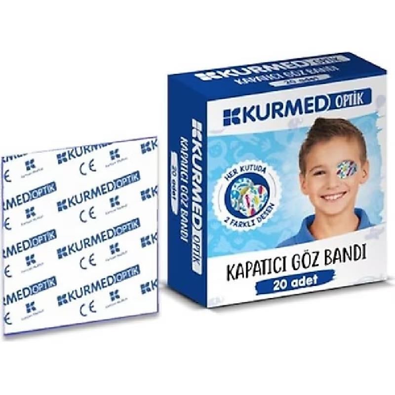 Kurmed Kurmed Optik Çocuk Göz Pedi Erkek 20 Adet
