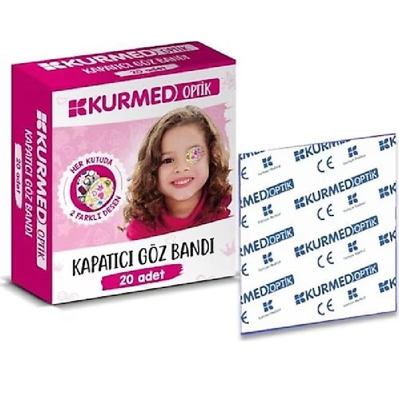 Kurmed Kurmed Optik Çocuk Göz Pedi Kız 20 Adet