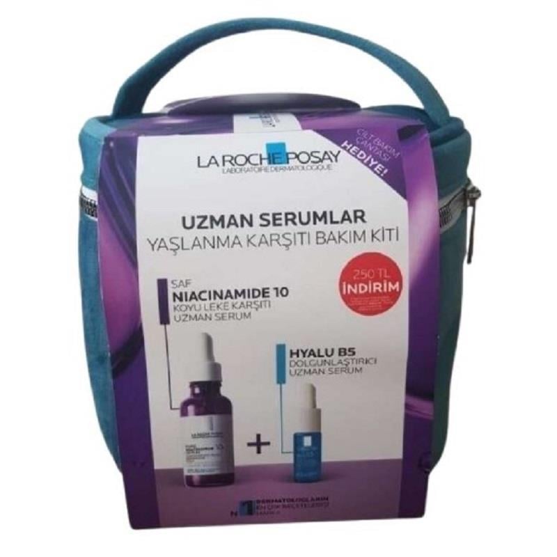 La Roche Posay La Roche Niacinamide Serum 30 ml + Hyalu B5 10 ml + Çanta Hediyeli