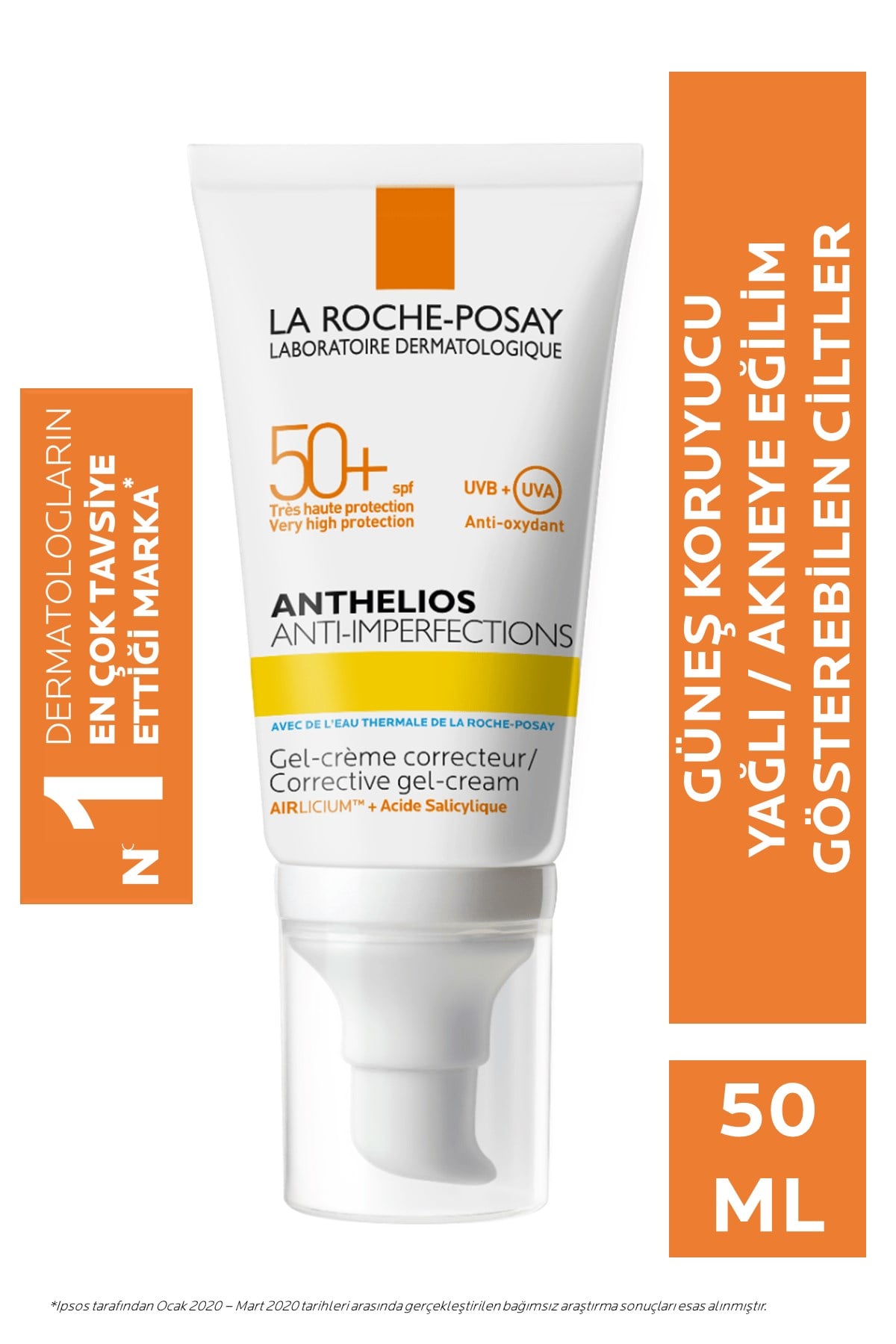 La RocheLa Roche Posay Anthelios Anti Imperfections Jel Krem SPF 50+ 50 ml